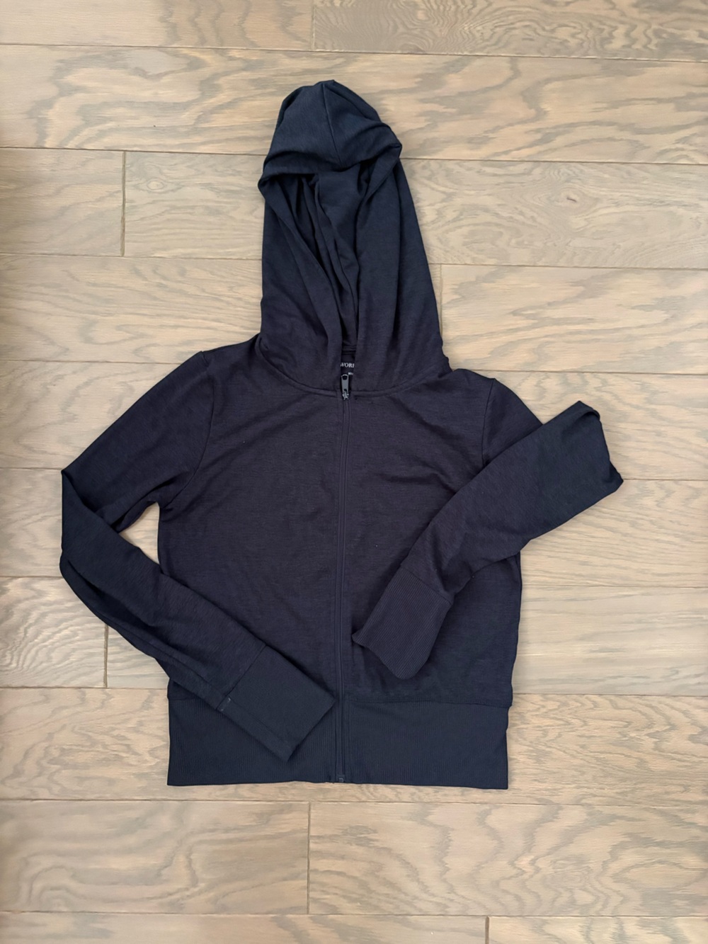 WeWoreWhat Heathered Navy Zip Hoodie